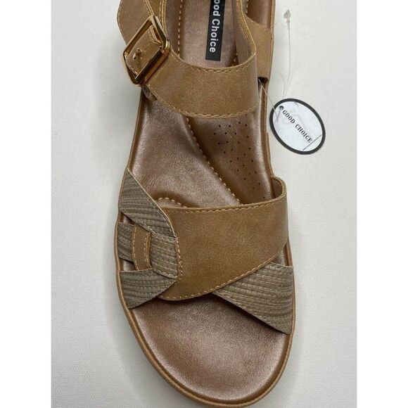 GC‎ Shoes Marilyn Flat Sandals Shoe 10 Women's Cushioned Adjustable Strap NEW - Picture 7 of 8